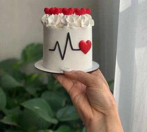 Mine Heart Beats For U Cake- Half Pound